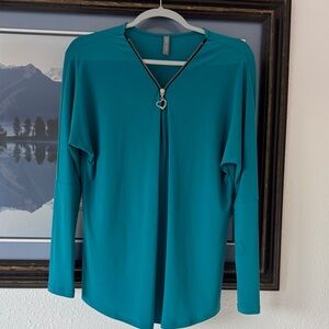 green blue shirt from last tango. Small worn once.